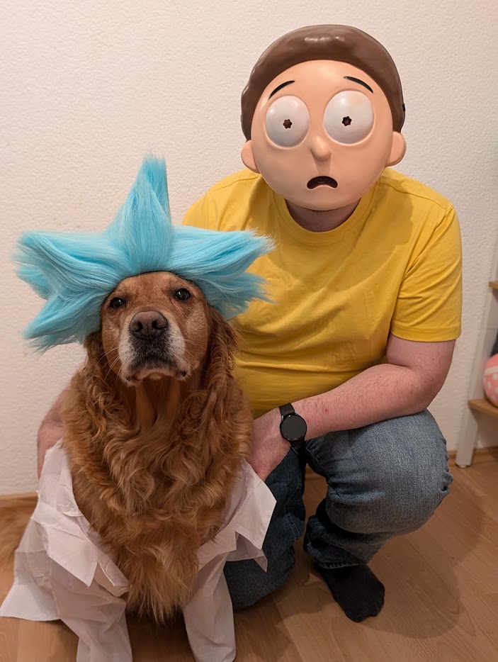 PhyberApex and Morty Halloween Costume 3